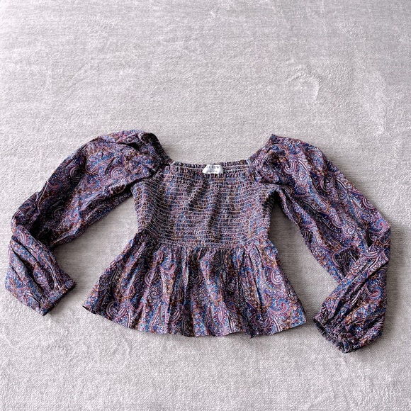 J.Crew Puff-sleeve smocked top in Liberty® Tropical Prince print size S - Picture 2 of 10